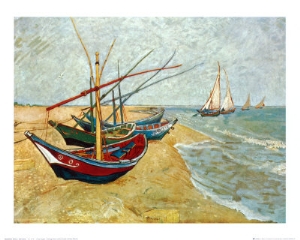 Fishing Boats on the Beach at Saints Maries, c.1888