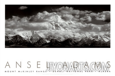 ansel adams mt mckinley range clouds denali national park alaska 1948