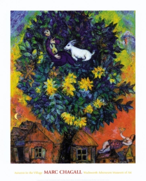marc chagall autumn in the village