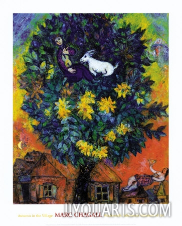 marc chagall autumn in the village