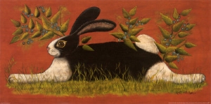 lisa hilliker red folk bunny