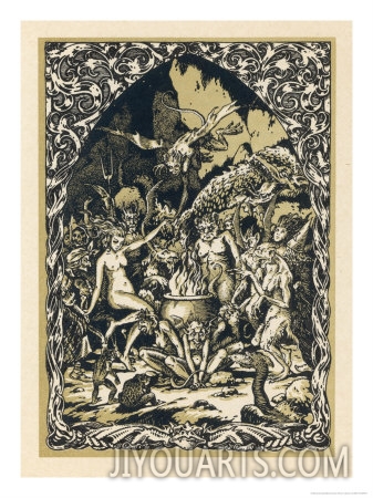 bernard zuber guillemette babin at the sabbat dances with demons performing with them acts