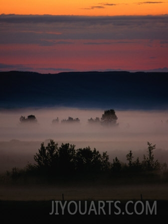 rick rudnicki mist over countryside calgary canada