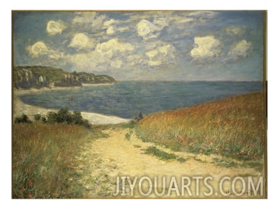 claude monet chemin dans les bles a pourville