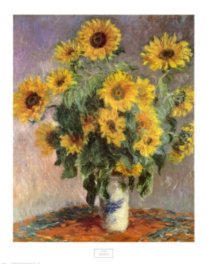 claude monet sunflowers c 1881