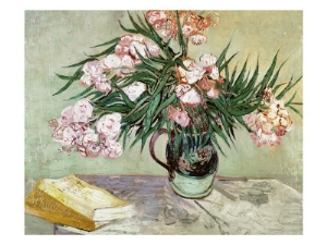 vincent van gogh vase with oleanders and books c 1888