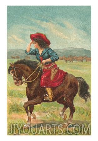 colorful cowgirl