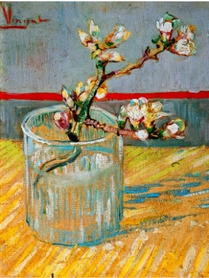 Blossoming Almond Branch in a Glass, c.1888