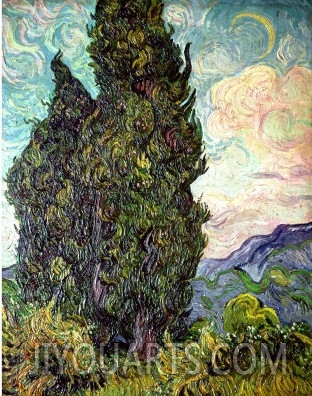 Cypresses, c.1889