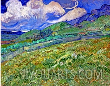 Wheatfield and Mountains, c.1889