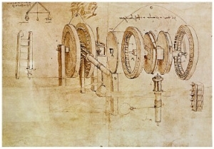 Studies of Toothed Gears and For a Hygrometer, Codex Atlanticus, 1478 1518