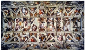 The Sistine Chapel; Ceiling Frescos after Restoration