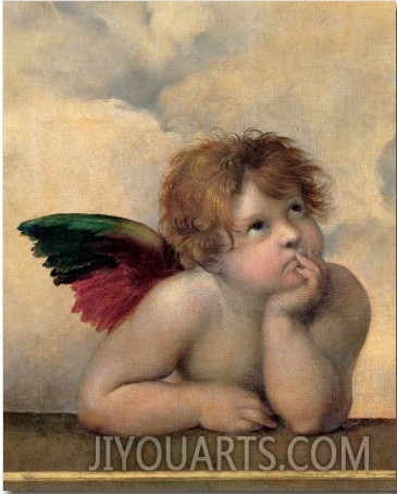 Detail of the Sistine Madonna, c.1514