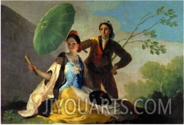 The Parasol, Cartoon for the Tapestry of the Dining Room in the Prado Palace, 1777 78