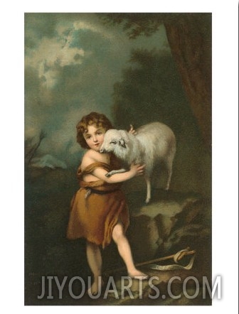 Little Shepherd with Lamb