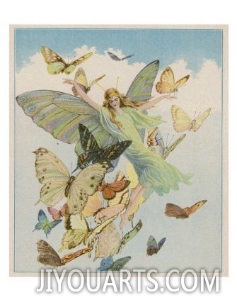 Fairy Flying with Butterflies