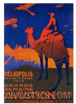 Cairo, Egypt   French Airline Promotional Poster