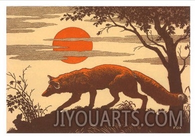 Woodcut of Fox