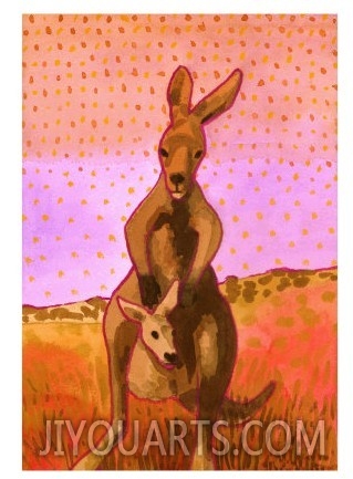 Red Roo and Joey