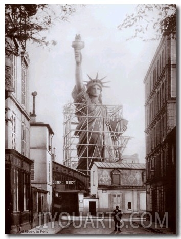 Statue of Liberty in Paris, 1886