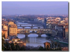 Ponte Vecchio and Arno River, Florence, Tuscany, Italy