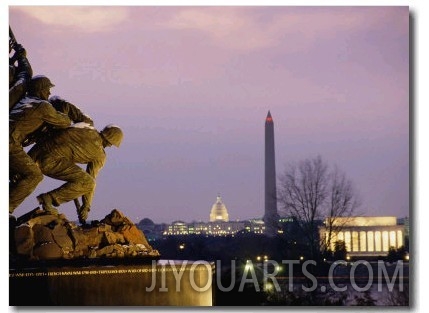 View of the Iwo Jima Monument
