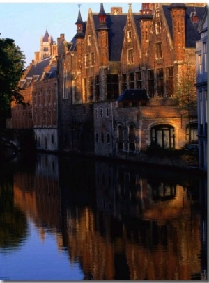 Beautiful Sunny Morning on the Canals of Bruges, Bruges, Belgium
