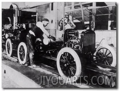 Working on the Ford Assembly Line in Detroit Usa