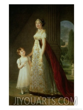 Maria Carolina Bonaparte (1782 1839) Queen of Naples with Her Daughter Laetitia Murat, 1807