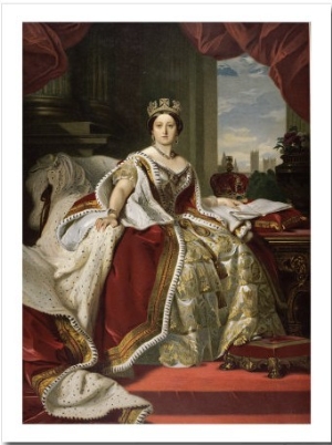 Queen Victoria of England in Her Coronation Robes