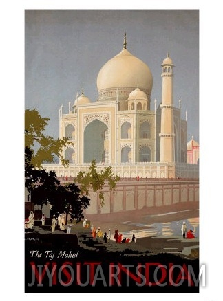 Visit India, the Taj Mahal, circa 1930