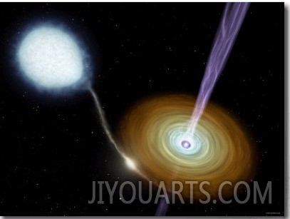 Jets of Material Shooting out from the Neutron Star in the Binary System 4U 0614+091