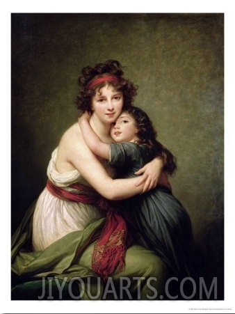 Madame Vigee Lebrun and Her Daughter, Jeanne Lucie Louise (1780 1819) 1789