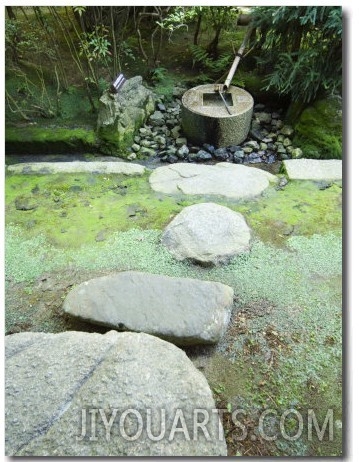 Water Fountain at Ryoanji Temple, Kyoto, Japan