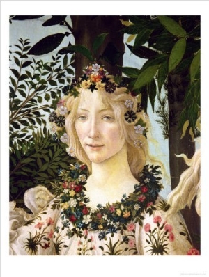 Flora, Detail from the Primavera, c.1478