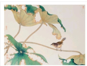 Bird on Lotus Leave