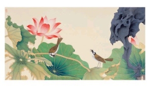 Lotus and Birds