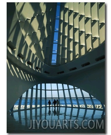 A View of the Inside of the Milwaukee Art Museum