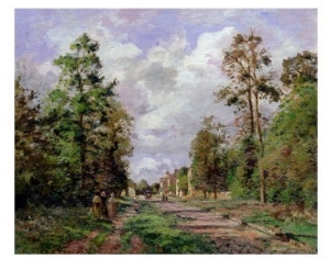 The Road to Louveciennes at the Edge of the Wood, 1871