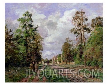 The Road to Louveciennes at the Edge of the Wood, 1871