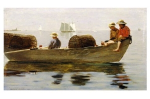 Three Boys in a Dory, 1873