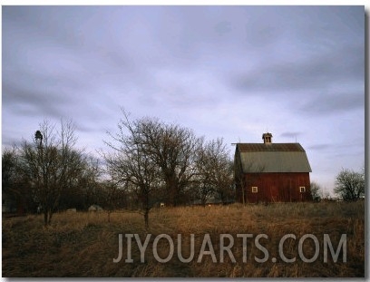 A Barn on a Farm in Nebraska