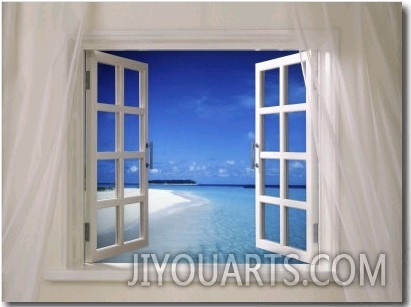 Beach Beckoning Through Open Window