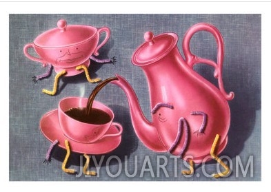 Animated Coffee Pot and Cup