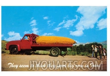 Giant Ear of Corn on Truck, Iowa