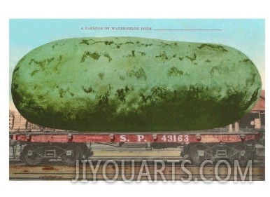 Giant Watermelon on Flatbed