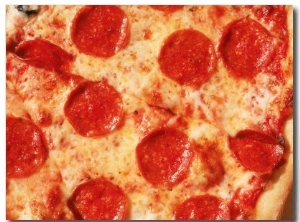 Close up of Pepperoni Pizza