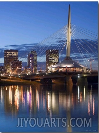 Esplanade Riel Pedestrian Bridge, Winnipeg, Manitoba, Canada