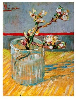 Blossoming Almond Branch in a Glass, c.1888