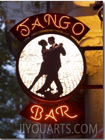 Tango Bar Sign, Buenos Aires, Argentina